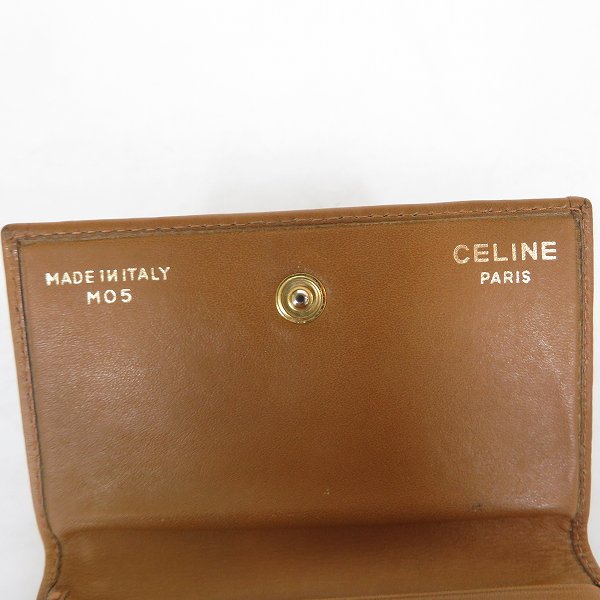 実際に弊社で買取させて頂いたCELINE/セリーヌ マカダム柄 三つ折り ウォレット/財布 M05の画像 5枚目
