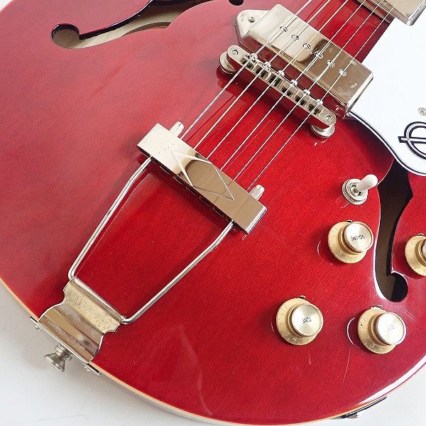 実際に弊社で買取させて頂いた★Epiphone/エピフォン Casino Coupe/カジノクーペ CH セミアコ ソフトケース付の画像 6枚目