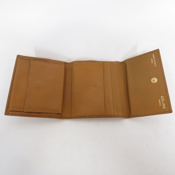 実際に弊社で買取させて頂いたCELINE/セリーヌ マカダム柄 三つ折り ウォレット/財布 M05の画像 3枚目