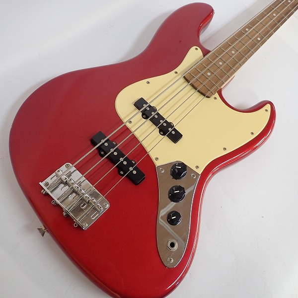実際に弊社で買取させて頂いた★BUSKERS/バスカーズ ジャズベース タイプ メタリックレッド エレキベース の画像 4枚目