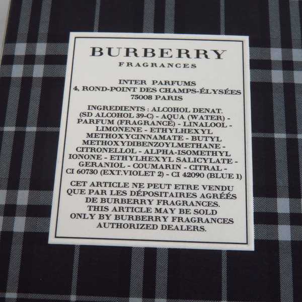 実際に弊社で買取させて頂いたBURBERRY/バーバリー BRIT FOR MEN/ブリット フォーメン EDT/オードトワレ 50mlの画像 3枚目