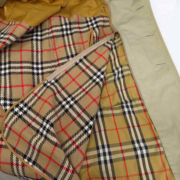 実際に弊社で買取させて頂いたBURBERRY'S/バーバリーズ ノバチェック ライナー付 トレンチコート 170の画像 8枚目