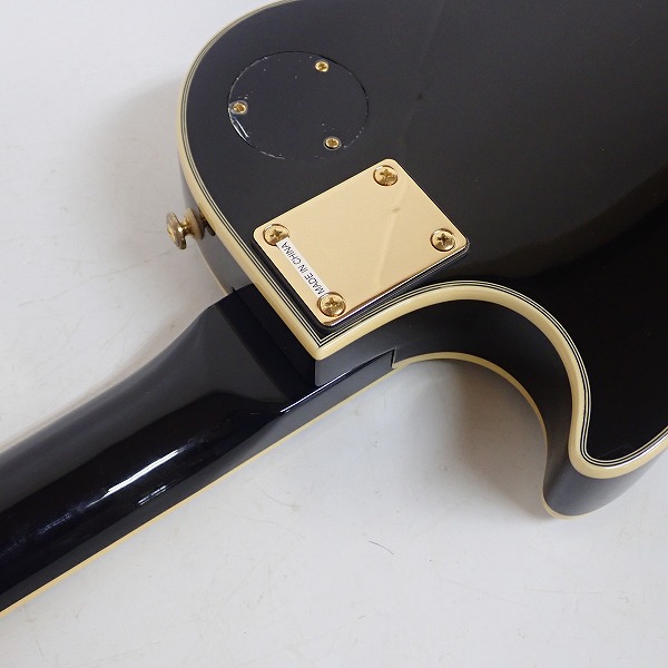 実際に弊社で買取させて頂いた★BUSKER'S/バスカーズ BLC300 BLK レスポールカスタムType ソフトケース付の画像 8枚目