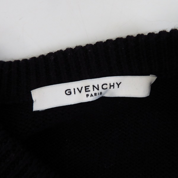 実際に弊社で買取させて頂いた【JPタグ】GIVENCHY/ジバンシィ バンドヘビーセーターフロントロゴニット BM900G400M/XXLの画像 2枚目