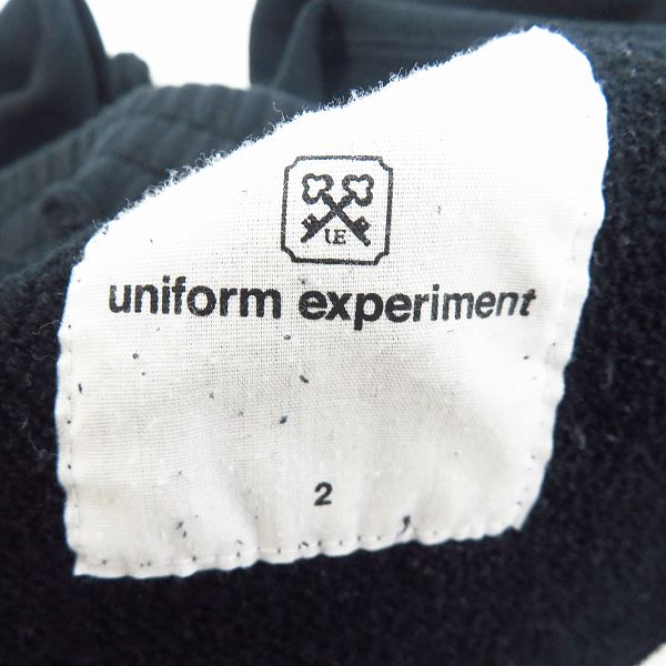 実際に弊社で買取させて頂いたUNIFORM EXPERIMENT/ユニフォームエクスペリメント 裾紐 スウェットパンツ UE-123033 size：2の画像 2枚目