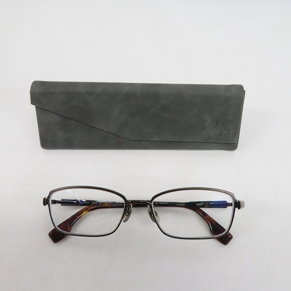 実際に弊社で買取させて頂いた999.9/フォーナインズ メタルフレーム アイウェア/メガネフレーム S-911Tの画像 6枚目