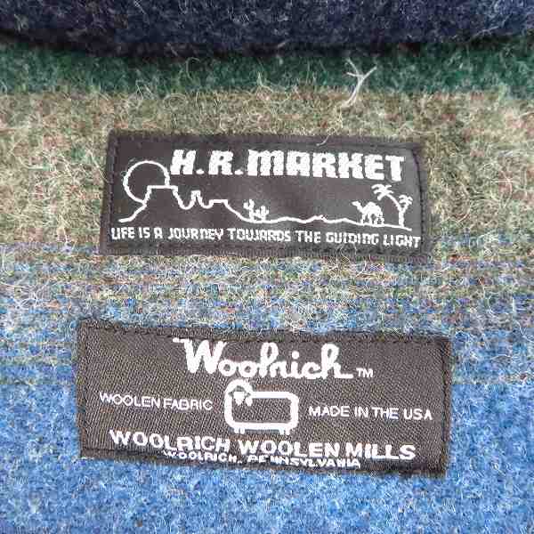 実際に弊社で買取させて頂いたHOLLYWOOD RANCH MARKET/ハリウッドランチマーケット ウールリッチ リバーシブル ベスト Mの画像 4枚目