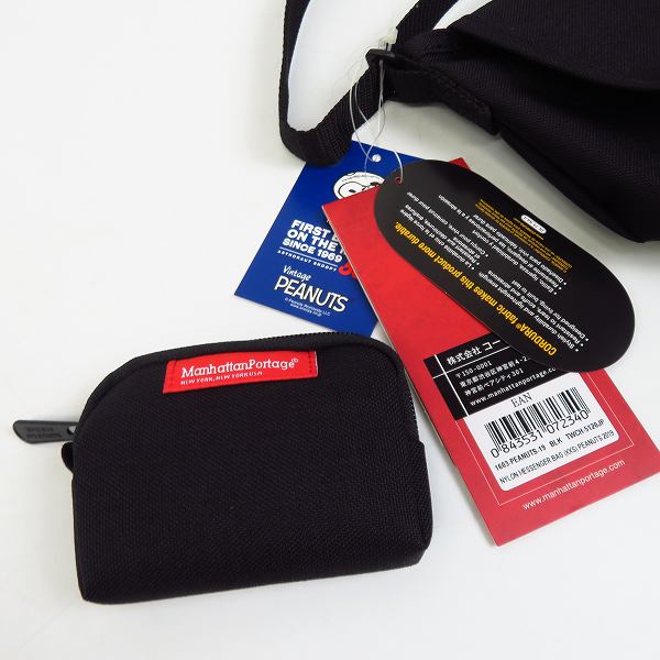 実際に弊社で買取させて頂いた【未使用】Manhattan Portage/マンハッタンポーテージ PEANUTS20/スヌーピー ショルダーバッグの画像 7枚目