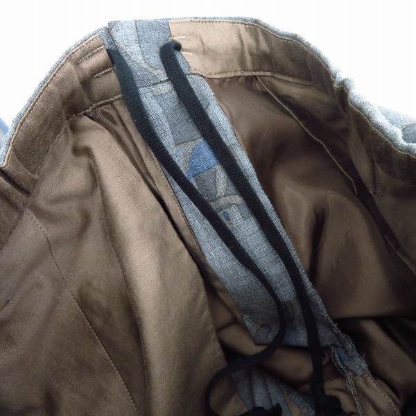 実際に弊社で買取させて頂いたkolor/カラー ウールトロパッチワーク風フラワープリントダブルジャケット/セットアップ 14SCM-J08108/1の画像 6枚目