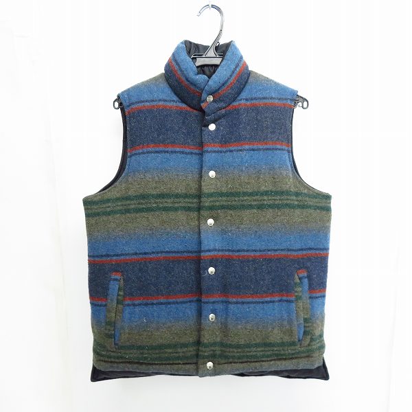 実際に弊社で買取させて頂いたHOLLYWOOD RANCH MARKET/ハリウッドランチマーケット ウールリッチ リバーシブル ベスト Mの画像 2枚目