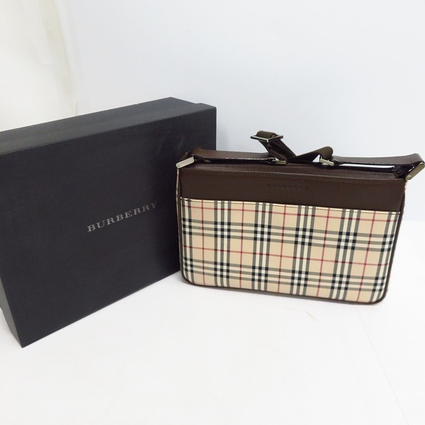 実際に弊社で買取させて頂いたBURBERRY/バーバリー ノヴァチェック ショルダーバッグ レザー切り替え