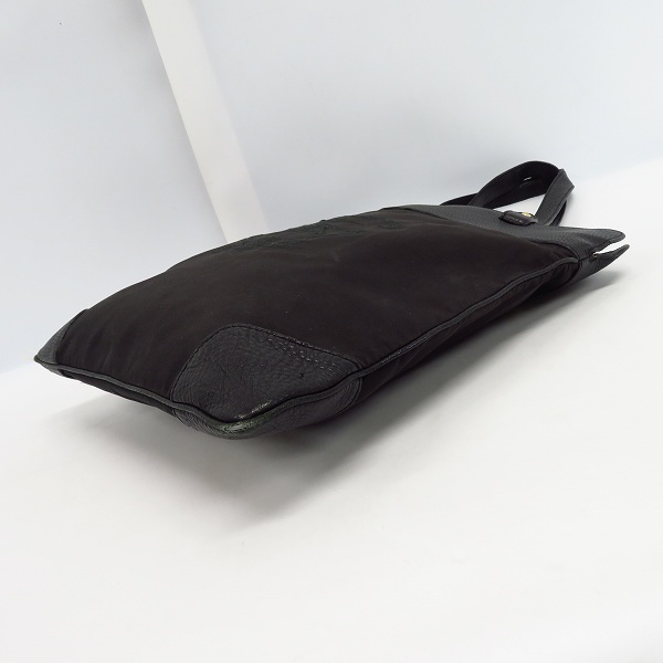 実際に弊社で買取させて頂いた【難有り】BURBERRY/バーバリー ロゴ刺繍/裏地チェック柄 トートバッグの画像 2枚目