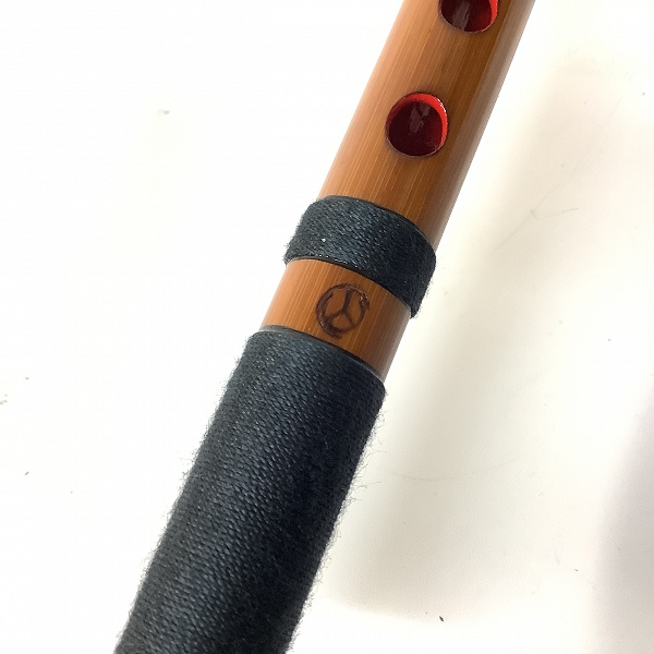 実際に弊社で買取させて頂いた篠笛 楽人 丸山 八本調子 天地巻 和楽器の画像 2枚目