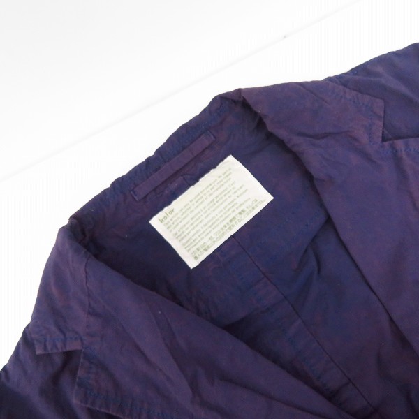 実際に弊社で買取させて頂いたkolor/カラー ベロア切替 ナイロン 3Bテーラードジャケット 14SCM-J02102/2の画像 4枚目