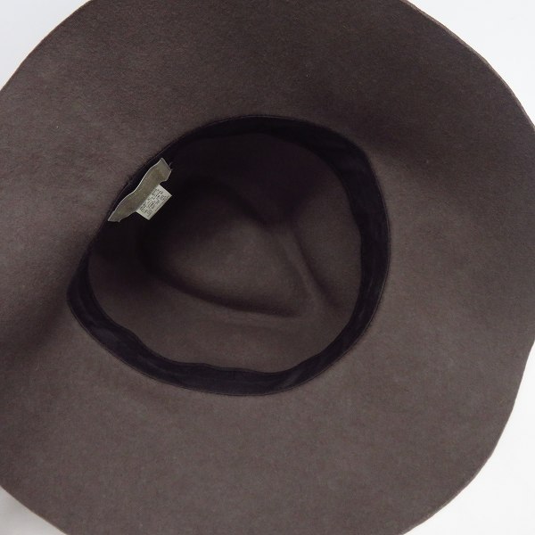実際に弊社で買取させて頂いたCA4LA/カシラ ウール 中折れハット フェドーラハット TMT02023/Fの画像 4枚目