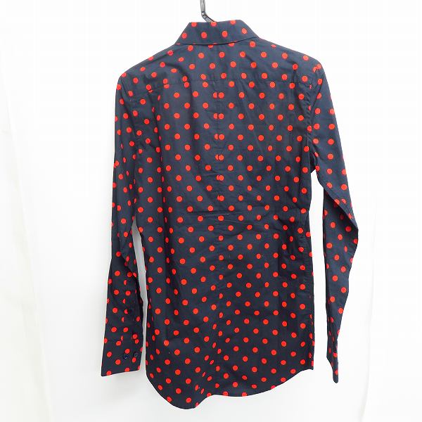実際に弊社で買取させて頂いたMARNI/マルニ ドット柄 比翼 コットン長袖シャツ/42の画像 1枚目
