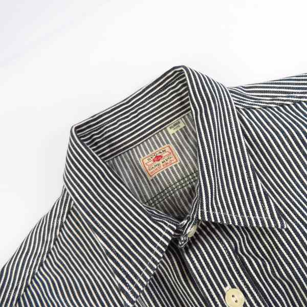 実際に弊社で買取させて頂いたSUGAR CANE/シュガーケーン 東洋エンタープライズ  ヒッコリー 刺繍 長袖シャツ SC28250/XLの画像 4枚目