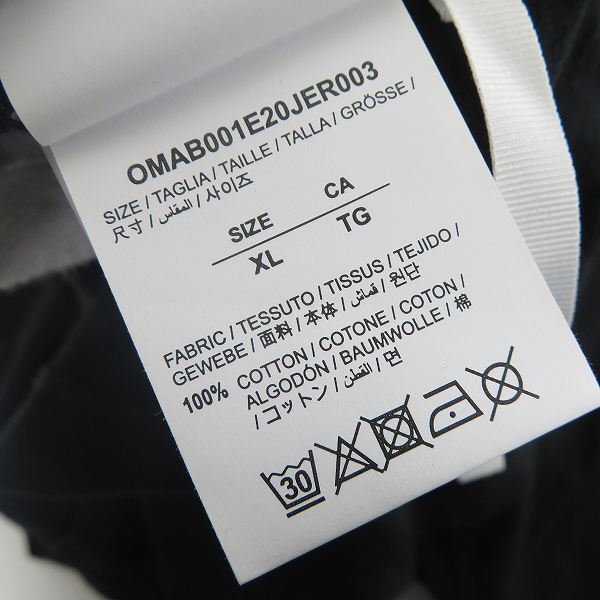 実際に弊社で買取させて頂いたOFF-WHITE/オフホワイト 20FW MARKER L/S TEE マーカーロングスリーブTシャツ OMAB001E20JER003 XLの画像 3枚目