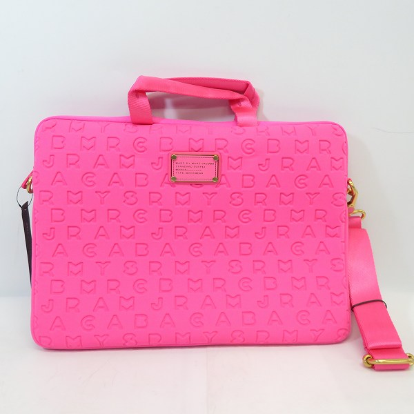 実際に弊社で買取させて頂いた【未使用】MARC BY MARC JACOBS/マークバイマークジェイコブス 2way PC/ブリーフケース ピンク M6131060
