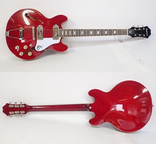 実際に弊社で買取させて頂いた★Epiphone/エピフォン Casino Coupe/カジノクーペ CH セミアコ ソフトケース付の画像 1枚目