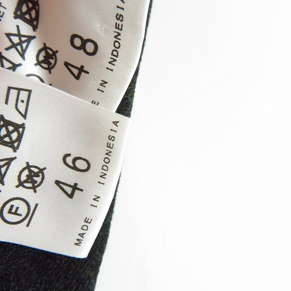 実際に弊社で買取させて頂いたEDIFICE/エディフィス ウールジャケット/パンツ セットアップ グレー系 size：48/46の画像 4枚目