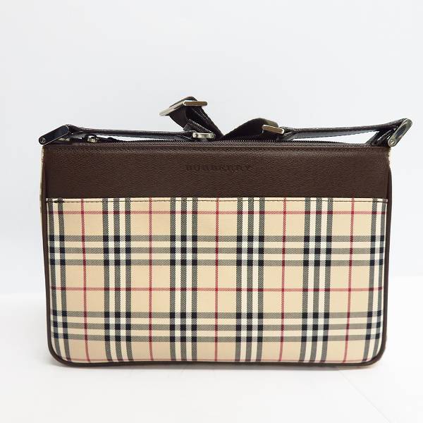 実際に弊社で買取させて頂いたBURBERRY/バーバリー ノヴァチェック ショルダーバッグ レザー切り替えの画像 1枚目