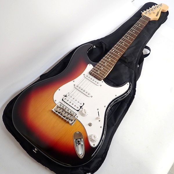 実際に弊社で買取させて頂いた★BUSKER'S/バスカーズ Run For The Future BST-3H ストラトキャスターType ソフトケース付