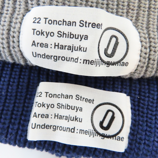 実際に弊社で買取させて頂いたJAM HOME MADE×CA4LA/ジャムホームメイド×カシラ ビーニー/ニット帽 帽子 2点セットの画像 7枚目