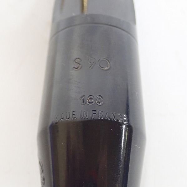 実際に弊社で買取させて頂いたSELMER/セルマー アルトサックス用 S90 180 マウスピース リガチャー/キャップ付き の画像 2枚目