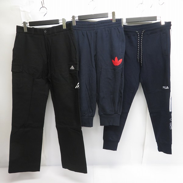 実際に弊社で買取させて頂いたadidas/アディダス FILA/フィラ スラックス/スウェット パンツ 3点セット L/O/82