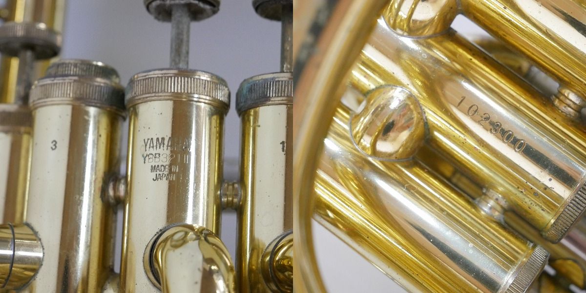 実際に弊社で買取させて頂いた★【ジャンク】YAMAHA/ヤマハ YBB321Ⅱ チューバ ハードケース付の画像 2枚目