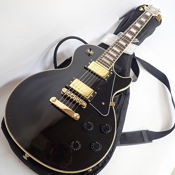 実際に弊社で買取させて頂いた★BUSKER'S/バスカーズ BLC300 BLK レスポールカスタムType ソフトケース付