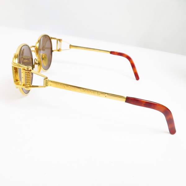 実際に弊社で買取させて頂いたJEAN PAUL GAULTIER/ジャンポール・ゴルチエ Protection サングラス/ゴールドカラー 56-5105の画像 1枚目