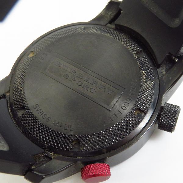実際に弊社で買取させて頂いたBURBERRY SPORT/バーバリースポーツ 200M ラバーベルト 腕時計【動作未確認】の画像 3枚目