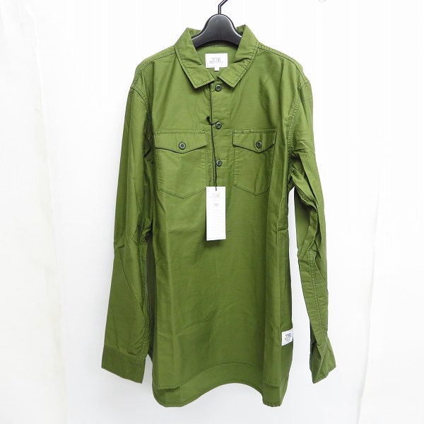 実際に弊社で買取させて頂いた【未使用】CRIMIE/クライミー JOE MILITARY プルオーバーシャツ C1H1-C1F5-SH07/XL