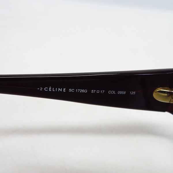 実際に弊社で買取させて頂いたCELINE/セリーヌ サングラス SC1726Gの画像 5枚目