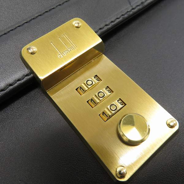 実際に弊社で買取させて頂いたdunhill/ダンヒル レザー 3桁ダイヤルロック式 セカンド/クラッチバッグ の画像 6枚目