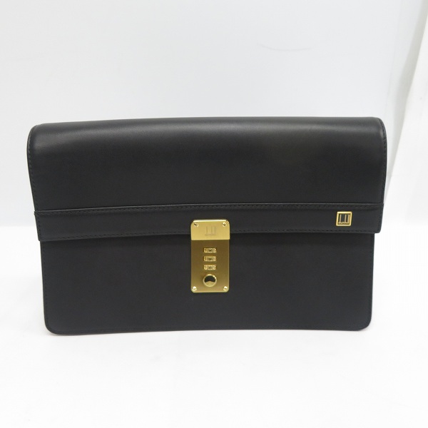 実際に弊社で買取させて頂いたdunhill/ダンヒル レザー 3桁ダイヤルロック式 セカンド/クラッチバッグ 