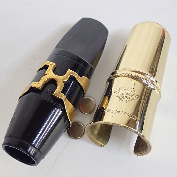 実際に弊社で買取させて頂いたSELMER/セルマー アルトサックス用 S90 180 マウスピース リガチャー/キャップ付き の画像 8枚目