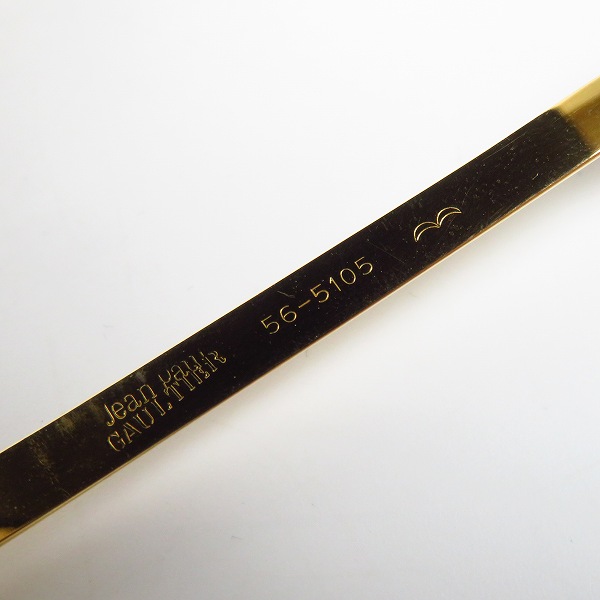 実際に弊社で買取させて頂いたJEAN PAUL GAULTIER/ジャンポール・ゴルチエ Protection サングラス/ゴールドカラー 56-5105の画像 5枚目