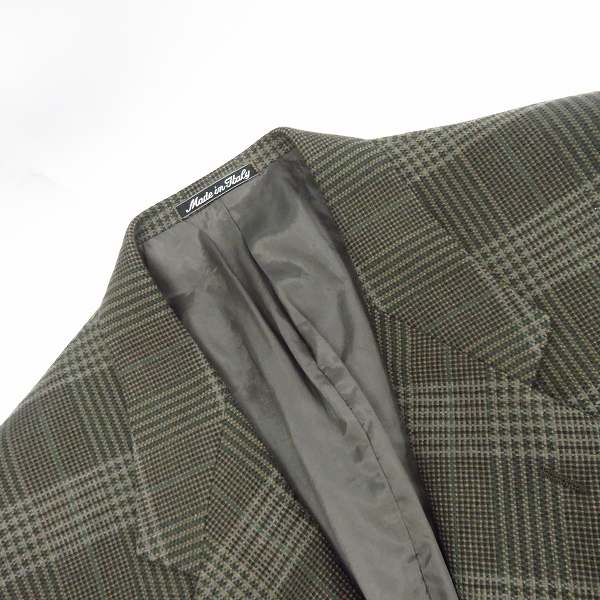 実際に弊社で買取させて頂いたGIORGIO ARMANI/ジョルジオアルマーニ 2B チェック テーラードジャケット 4567/1S/50の画像 5枚目