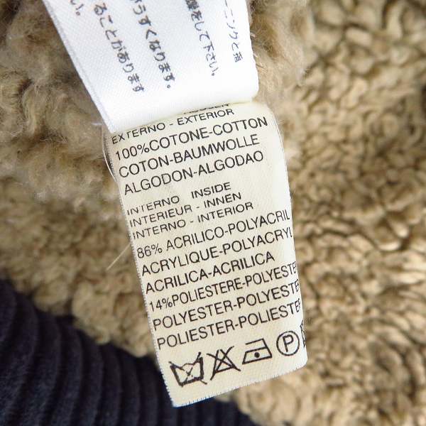 実際に弊社で買取させて頂いたHYDROGEN/ハイドロゲン フルジップ ボア ブルゾン/Lの画像 3枚目