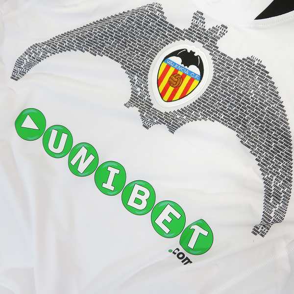 実際に弊社で買取させて頂いたKappa/カッパ バレンシアCF 09/10 90周年記念 ユニフォーム サード 半袖 KFMB7B82K/XLの画像 4枚目