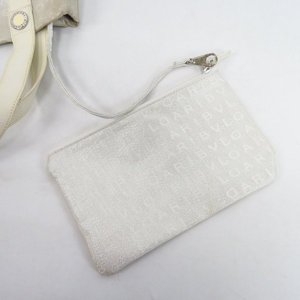 実際に弊社で買取させて頂いたBVLGARI/ブルガリ ロゴ総柄 ポーチ付き トートバッグの画像 5枚目