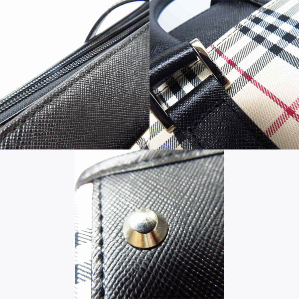 実際に弊社で買取させて頂いたBURBERRY/バーバリー ノヴァチェック ハンドバッグ レザー切り替えの画像 7枚目