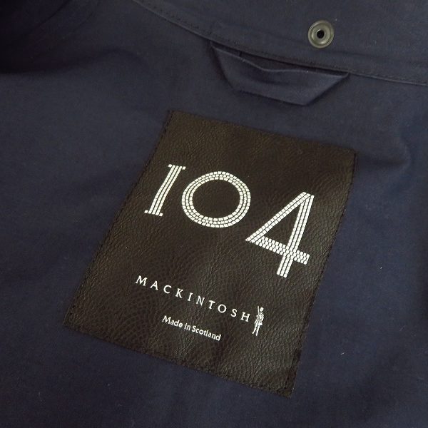 実際に弊社で買取させて頂いた【定価14万】104 MACKINTOSH/ワンオーフォーマッキントッシュ ゴム引き コーデュロイ ジャケット/ブルゾン /40の画像 3枚目