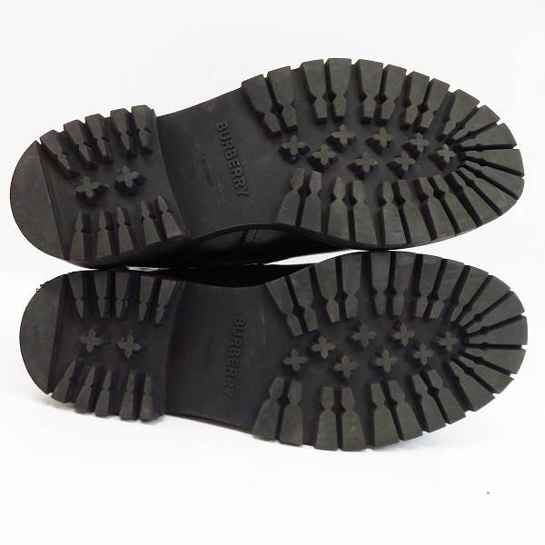 実際に弊社で買取させて頂いたBURBERRY/バーバリー イタリア製/カーフレザー ヴィンテージチェックディテール チェルシーブーツ 38の画像 2枚目