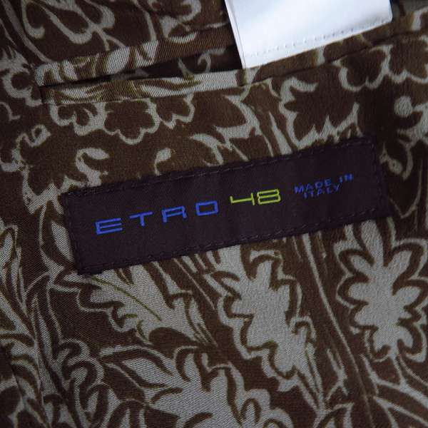 実際に弊社で買取させて頂いたETRO/エトロ 裏地シルク 2Bジャケット/48の画像 4枚目