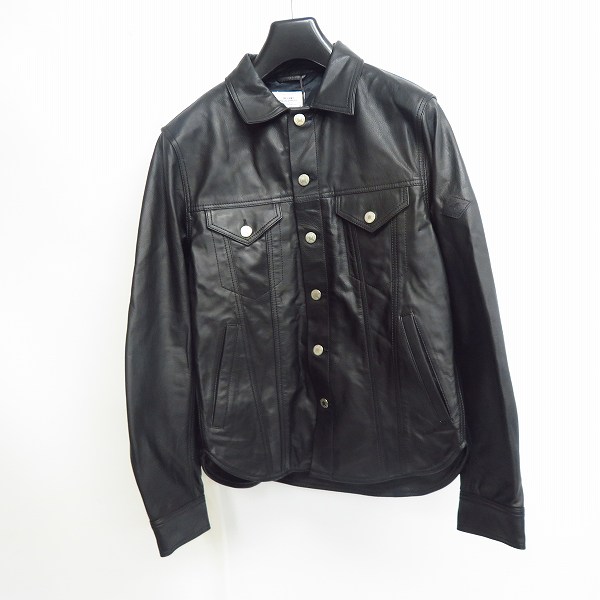 実際に弊社で買取させて頂いた【未使用】THE CRIMIE/クライミー LEATHER BORN FREE SHIRT JACKET CR01-01K5-JK51 M