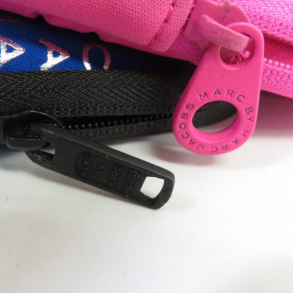 実際に弊社で買取させて頂いた【未使用】MARC BY MARC JACOBS/マークバイマークジェイコブス PC タブレットケース ピンク/ブルー 2点セットの画像 6枚目